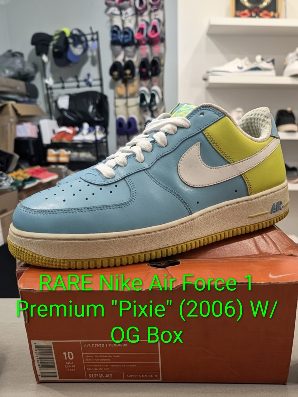 Nike Air Force 1 Premium Rare "Pixie" (2006) M10/W11.5 EUC OG All